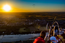 Aerial view of Vineuil in the state Loir et Cher, France