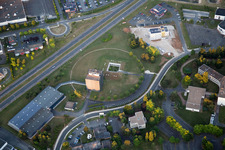 Oblique view of La Chaussée-Saint-Victor in the state Loir et Cher, France