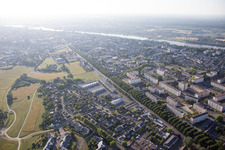 Blois in the state Loir et Cher, France from the plane