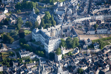 Bird's eye view of Blois in the state Loir et Cher, France