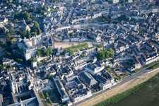Drone recording of Blois in the state Loir et Cher, France