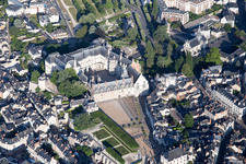 Blois in the state Loir et Cher, France seen from above
