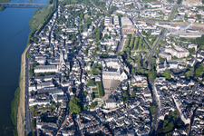 Drone recording of Blois in the state Loir et Cher, France