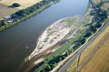 Vineuil in the state Loir et Cher, France from above