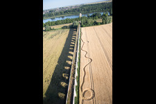 Viaduct near Vineuil/Loire in Vineuil in the state Loir et Cher, France viewn from the air