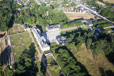 Menars in the state Loir et Cher, France from the plane