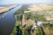 Menars in the state Loir et Cher, France viewn from the air