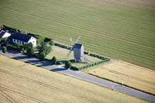 Aerial photograpy of Talcy in the state Loir et Cher, France