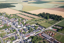 Talcy in the state Loir et Cher, France seen from above