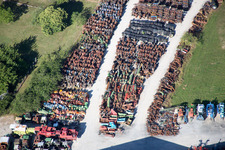 Drone image of Talcy in the state Loir et Cher, France