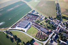 Talcy in the state Loir et Cher, France seen from above