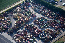 Bird's eye view of Talcy in the state Loir et Cher, France