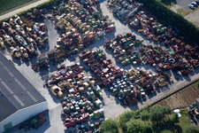 Talcy in the state Loir et Cher, France viewn from the air