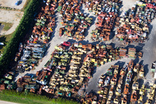 Aerial view of Talcy in the state Loir et Cher, France