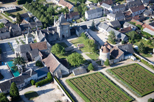 Talcy in the state Loir et Cher, France from the plane