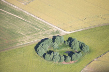 Aerial view of Rhodon in the state Loir et Cher, France