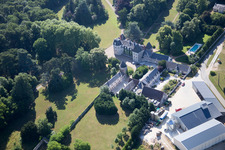Landes-le-Gaulois in the state Loir et Cher, France from the plane