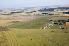 Drone recording of Landes-le-Gaulois in the state Loir et Cher, France