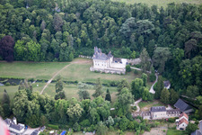 Pocé-sur-Cisse in the state Indre et Loire, France out of the air