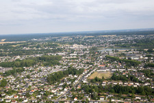 Aerial photograpy of Nazelles-Négron in the state Indre et Loire, France