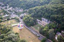 Nazelles-Négron in the state Indre et Loire, France from the plane