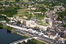 Castle of Schloss Chateau Royal d'Amboise in Amboise in Centre-Val de Loire, France