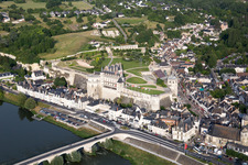 District Nord-Nord Est in Amboise in the state Indre et Loire, France seen from above