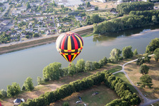 Amboise in the state Indre et Loire, France from above