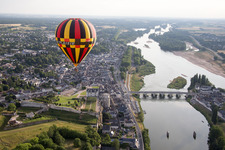 Drone image of Amboise in the state Indre et Loire, France