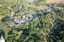 Chaumont-sur-Loire in the state Loir et Cher, France seen from a drone