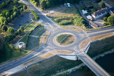 Aerial view of Chaumont-sur-Loire in the state Loir et Cher, France