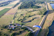 Aerial view of Golf de la Carte in Chouzy-sur-Cisse in the state Loir et Cher, France