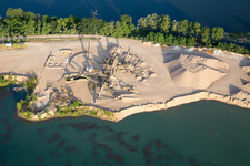 Aerial photograpy of Chouzy-sur-Cisse in the state Loir et Cher, France