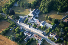 Candé-sur-Beuvron in the state Loir et Cher, France out of the air