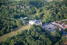Aerial view of Chailles in the state Loir et Cher, France