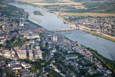 Blois in the state Loir et Cher, France viewn from the air