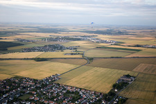Aerial view of Saint-Sulpice-de-Pommeray in the state Loir et Cher, France