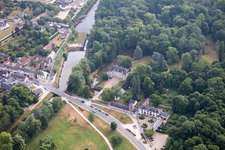 Oblique view of Vitry-aux-Loges in the state Loiret, France