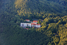 Aerial photograpy of Specialist clinic Eußerthal in the forest in Eußerthal in the state Rhineland-Palatinate, Germany
