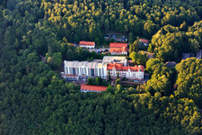 Specialist clinic Eußerthal in the forest in Eußerthal in the state Rhineland-Palatinate, Germany from above