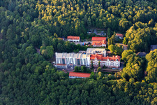 Specialist clinic Eußerthal in the forest in Eußerthal in the state Rhineland-Palatinate, Germany seen from above