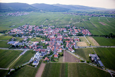 Village - view on the edge of wine yards in Hainfeld in the state Rhineland-Palatinate, Germany