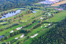 Oblique view of Golf Course Landgut Dreihof - GOLF absolute in the district Dreihof in Essingen in the state Rhineland-Palatinate, Germany
