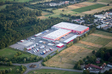 Building of the construction market of Hornbach Zentrale in the district Industriegebiet Bornheim in Bornheim in the state Rhineland-Palatinate