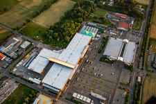 Hornbach parking lot in the district Dreihof in Bornheim in the state Rhineland-Palatinate, Germany