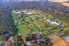 Golf Course Landgut Dreihof - GOLF absolute in the district Dreihof in Essingen in the state Rhineland-Palatinate, Germany from the plane