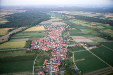 Aerial photograpy of Erlenbach bei Kandel in the state Rhineland-Palatinate, Germany