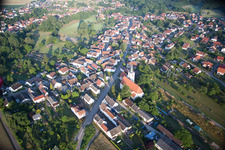 Oblique view of Scheibenhard in the state Bas-Rhin, France