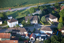 Scheibenhard in the state Bas-Rhin, France seen from above