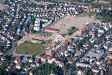 Construction site to build a new office and commercial building Mission Locale d'Alsace du Nord in Haguenau in Grand Est, France